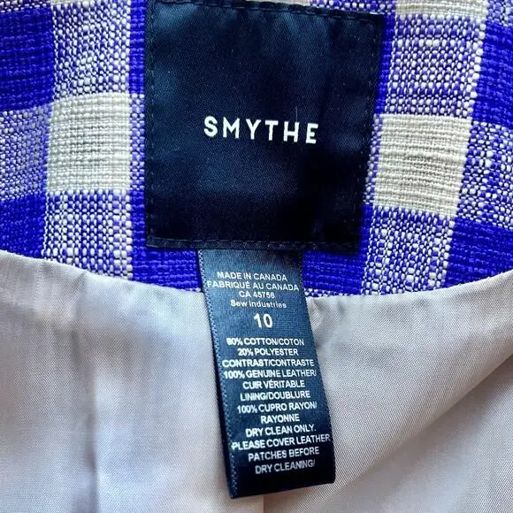 Smythe Rifle Elbow Patch Equestrian Blazer Jacket Rectangle Patch Purple Size 10 - Picture 5 of 11